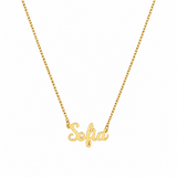 J'ador Paris Necklaces Gold / 16 inch Custom Name Necklace