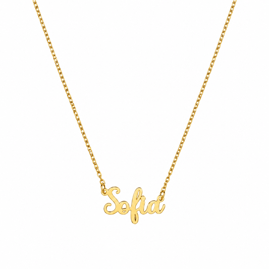 J'ador Paris Necklaces Gold / 16 inch Custom Name Necklace