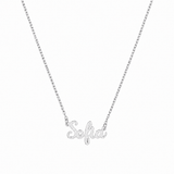 J'ador Paris Necklaces Silver / 16 inch Custom Name Necklace