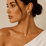 J'ador Paris Necklaces Heart Initial Necklace