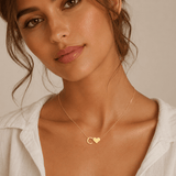 J'ador Paris Necklaces Heart Initial Necklace
