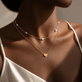 J'ador Paris Necklaces Heart Pearl Choker Necklace