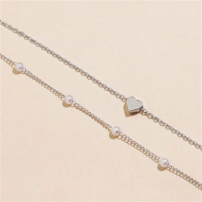 J'ador Paris Necklaces Heart Pearl Choker Necklace