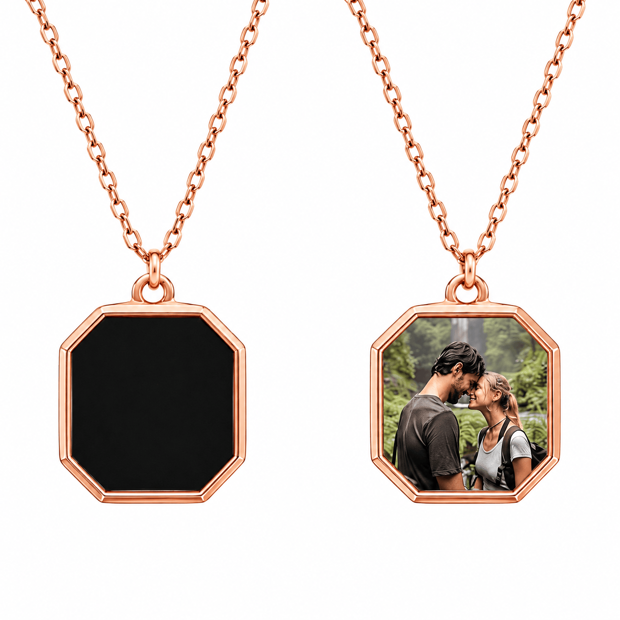 J'ador Paris Necklaces Rose gold Heat Reveal Photo Necklace