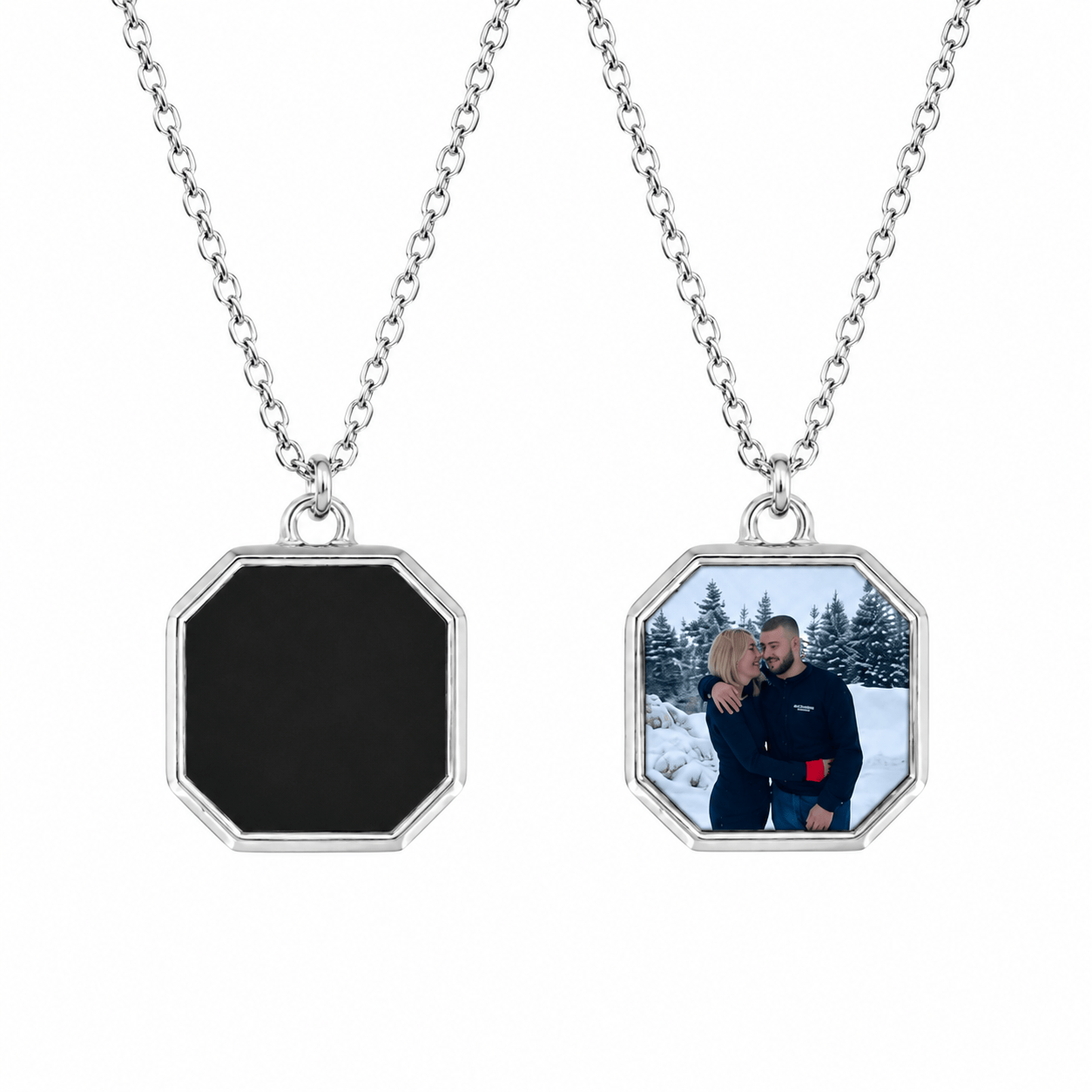 J'ador Paris Necklaces Silver Heat Reveal Photo Necklace