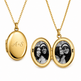 J'ador Paris Necklaces Gold / 2 Photos + Engraving Keepsake Locket Necklace