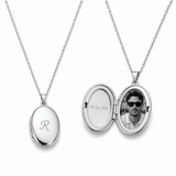 J'ador Paris Necklaces Silver / 1 Photo + Engraving Keepsake Locket Necklace