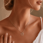 J'ador Paris Necklaces Merged Initial Heart Necklace