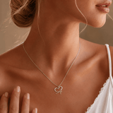 J'ador Paris Necklaces Merged Initial Heart Necklace