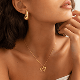 J'ador Paris Necklaces Merged Initial Heart Necklace