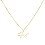 J'ador Paris Necklaces M / Gold Merged Initial Heart Necklace