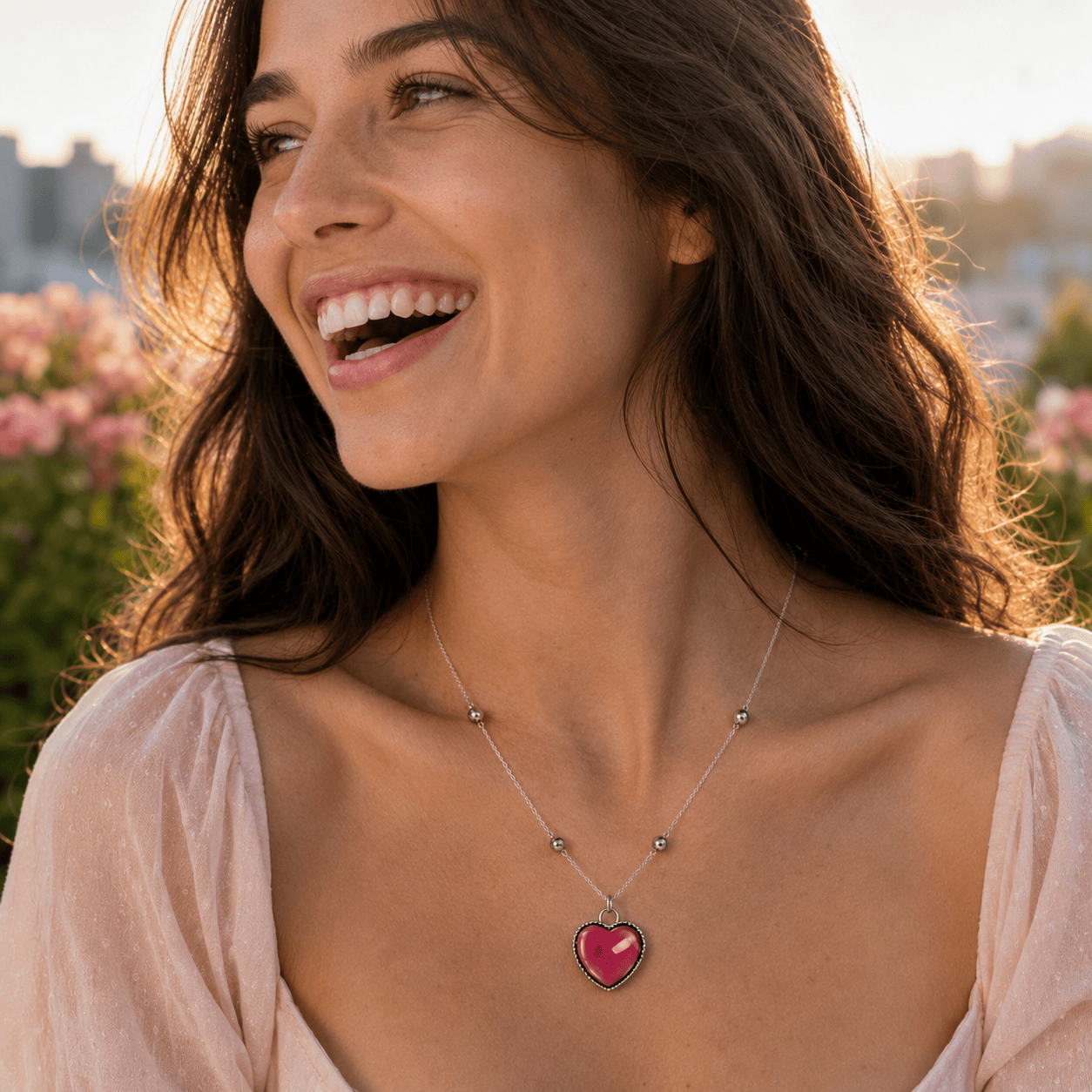 J'ador Paris Necklaces Mood Heart Necklace