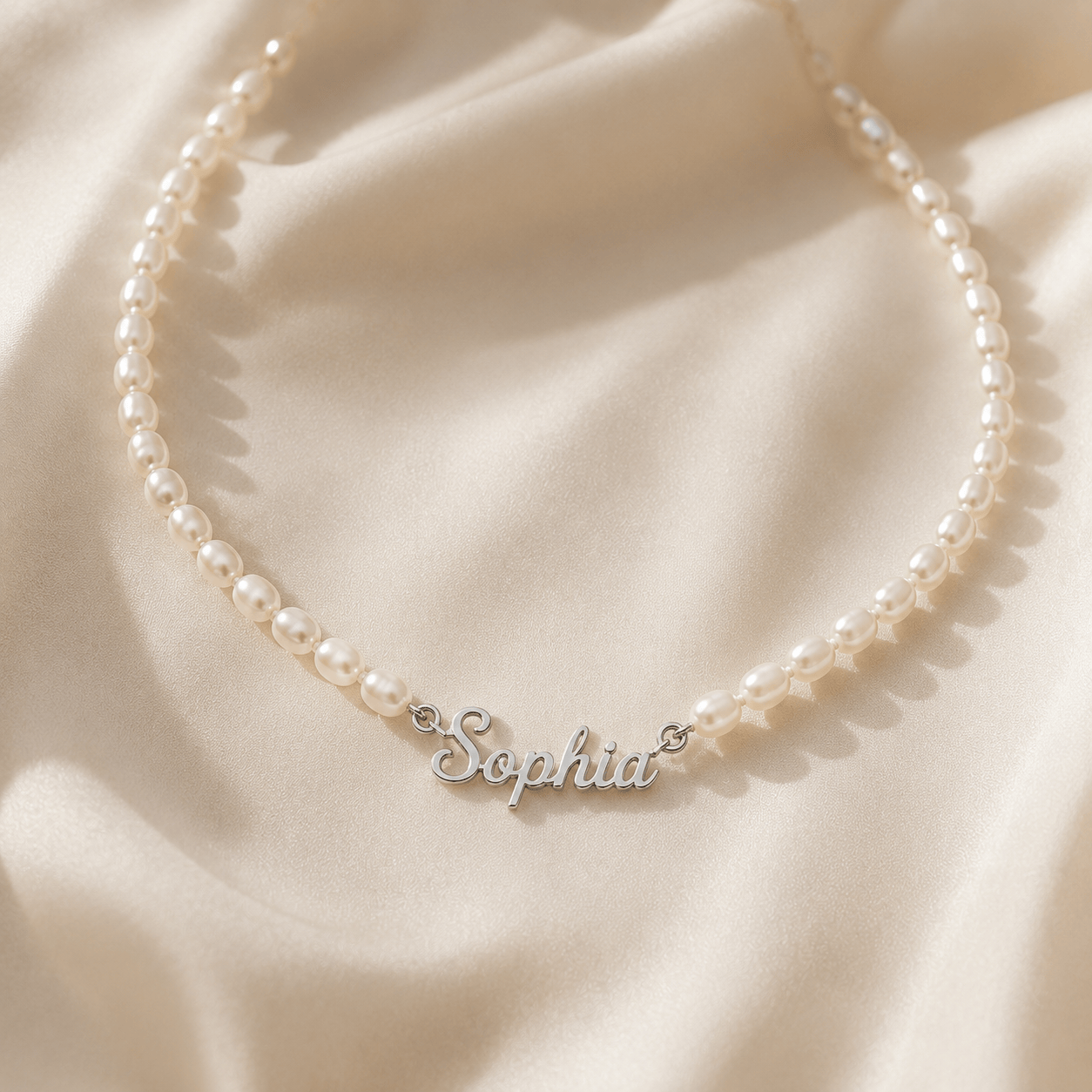J'ador Paris Necklaces Pearl Name Necklace