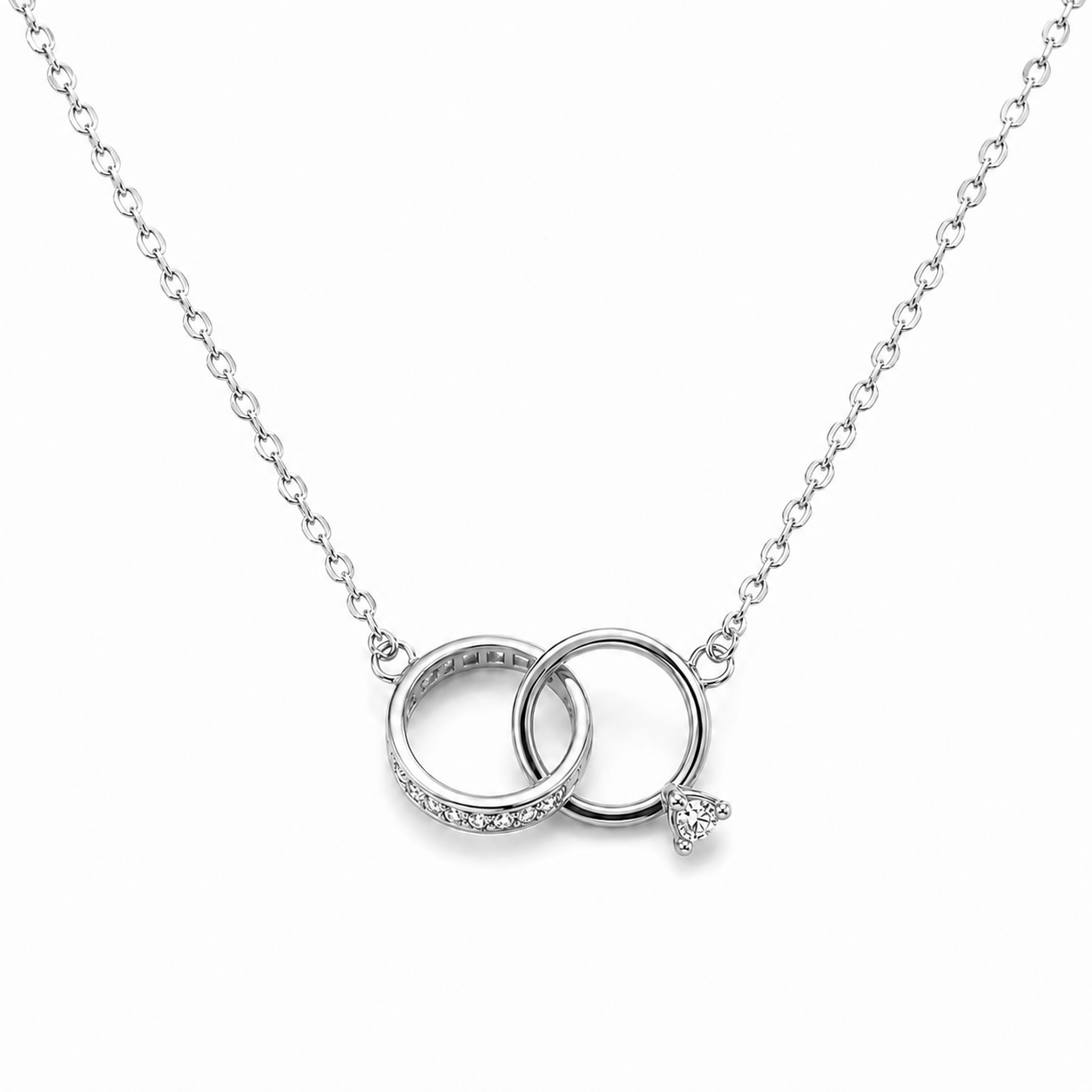 J'ador Paris Necklaces Silver Promise Necklace
