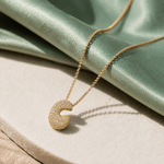 J'ador Paris Necklaces Sparkly Bubble Initial Necklace