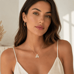 J'ador Paris Necklaces Sparkly Bubble Initial Necklace