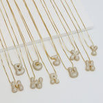 J'ador Paris Necklaces Sparkly Bubble Initial Necklace