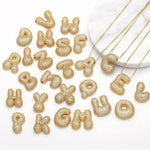 J'ador Paris Necklaces Sparkly Bubble Initial Necklace