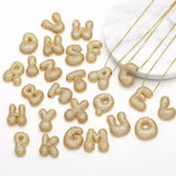 J'ador Paris Necklaces Sparkly Bubble Initial Necklace