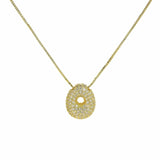 J'ador Paris Necklaces Gold / O Sparkly Bubble Initial Necklace