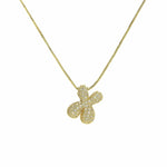 J'ador Paris Necklaces Gold / X Sparkly Bubble Initial Necklace