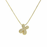 J'ador Paris Necklaces Gold / X Sparkly Bubble Initial Necklace