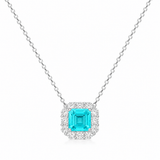 J'ador Paris Necklaces Square Paraiba Tourmaline Necklace