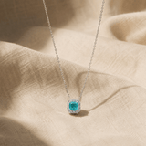 J'ador Paris Necklaces Square Paraiba Tourmaline Necklace