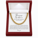 J'ador Paris Necklaces Gold To My Man Promise Necklace