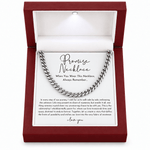 J'ador Paris Necklaces Silver To My Man Promise Necklace