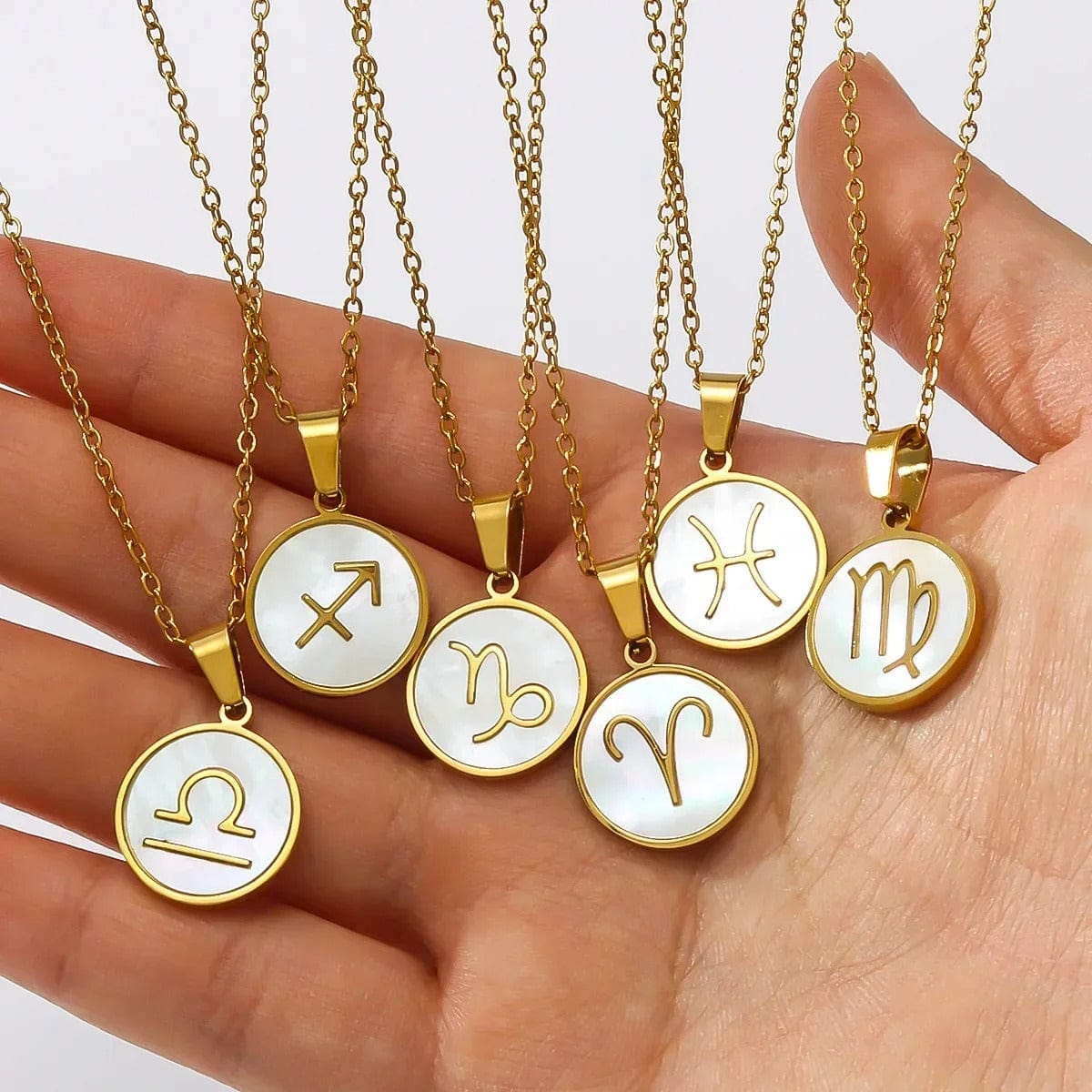 J'ador Paris Opal Zodiac Sign Necklace