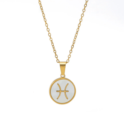 J'ador Paris Opal Zodiac Sign Necklace