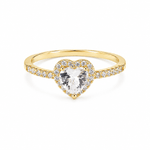 J'ador Paris Rings Gold / 6 / White Amour Promise Ring