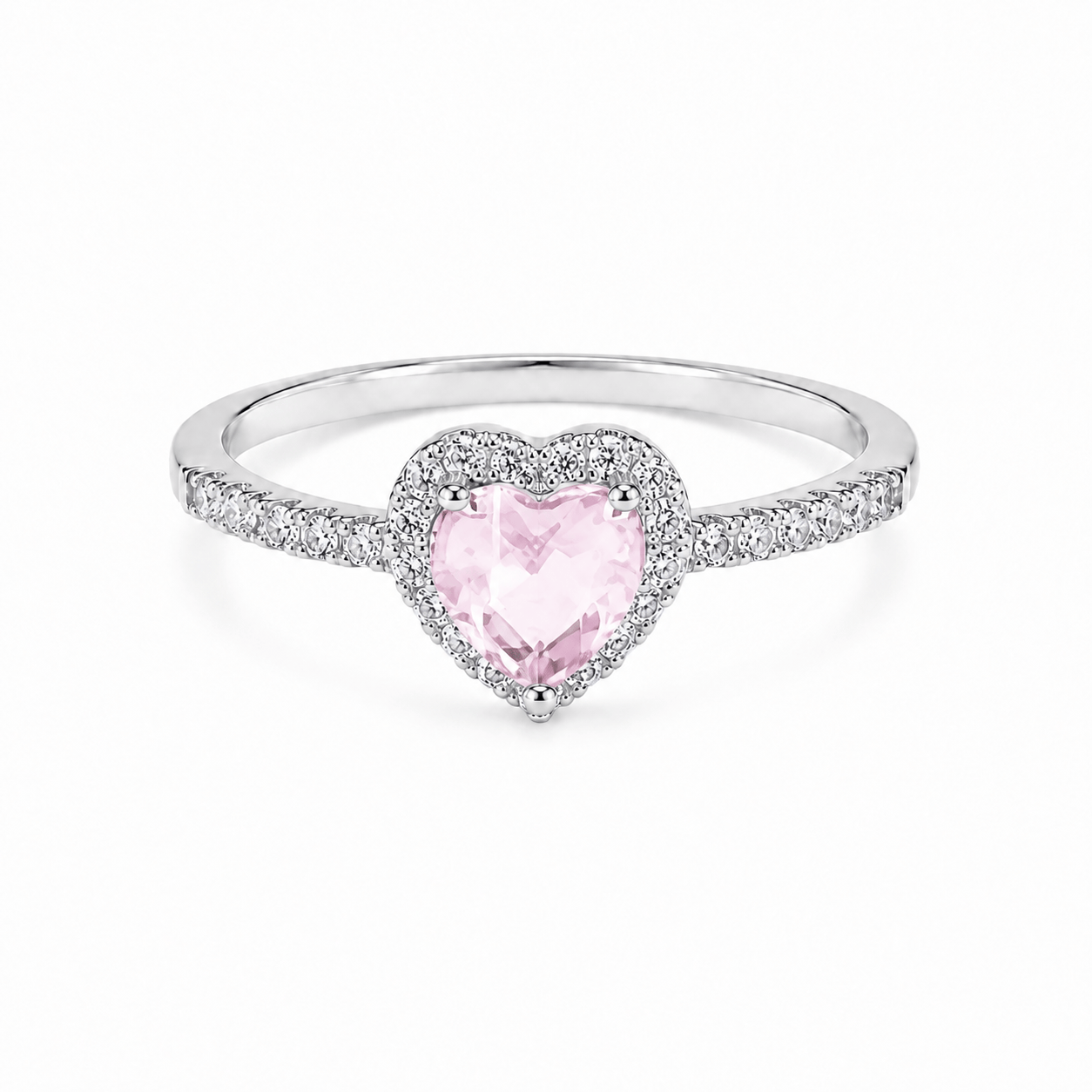J'ador Paris Rings Silver / 6 / Pink Amour Promise Ring