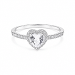 J'ador Paris Rings Silver / 6 / White Amour Promise Ring