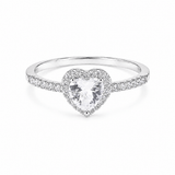 J'ador Paris Rings Silver / 6 / White Amour Promise Ring