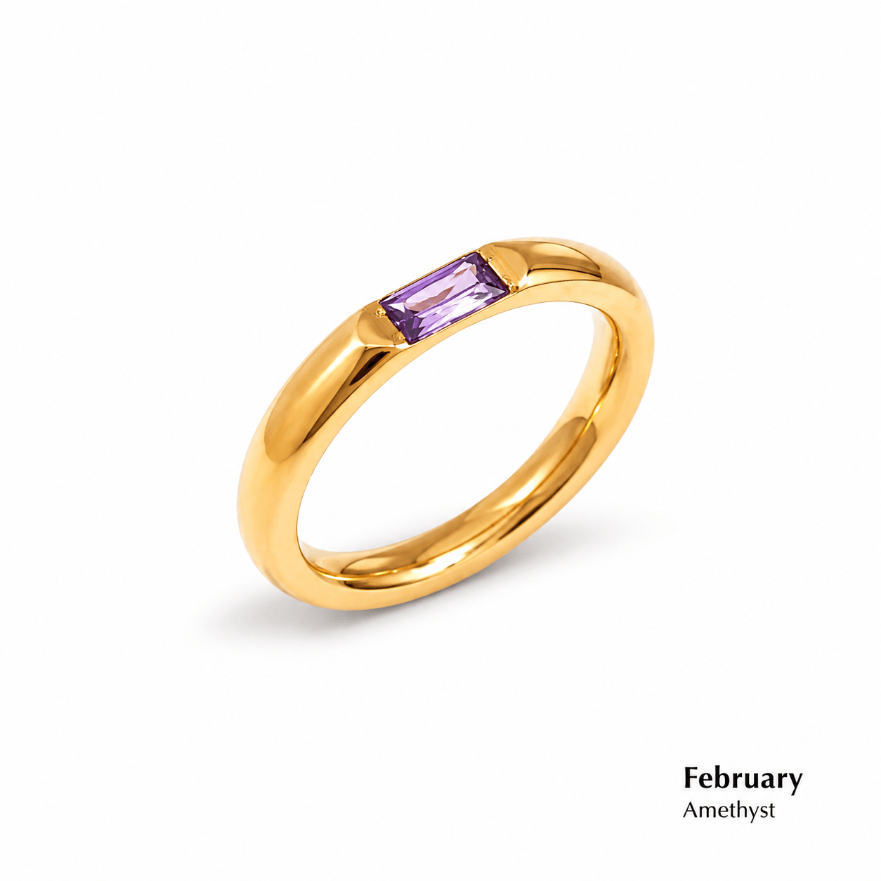 J'ador Paris Rings Amethyst / 6 Birthstone Ring