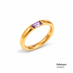 J'ador Paris Rings Amethyst / 6 Birthstone Ring