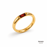 J'ador Paris Rings Garnet / 6 Birthstone Ring