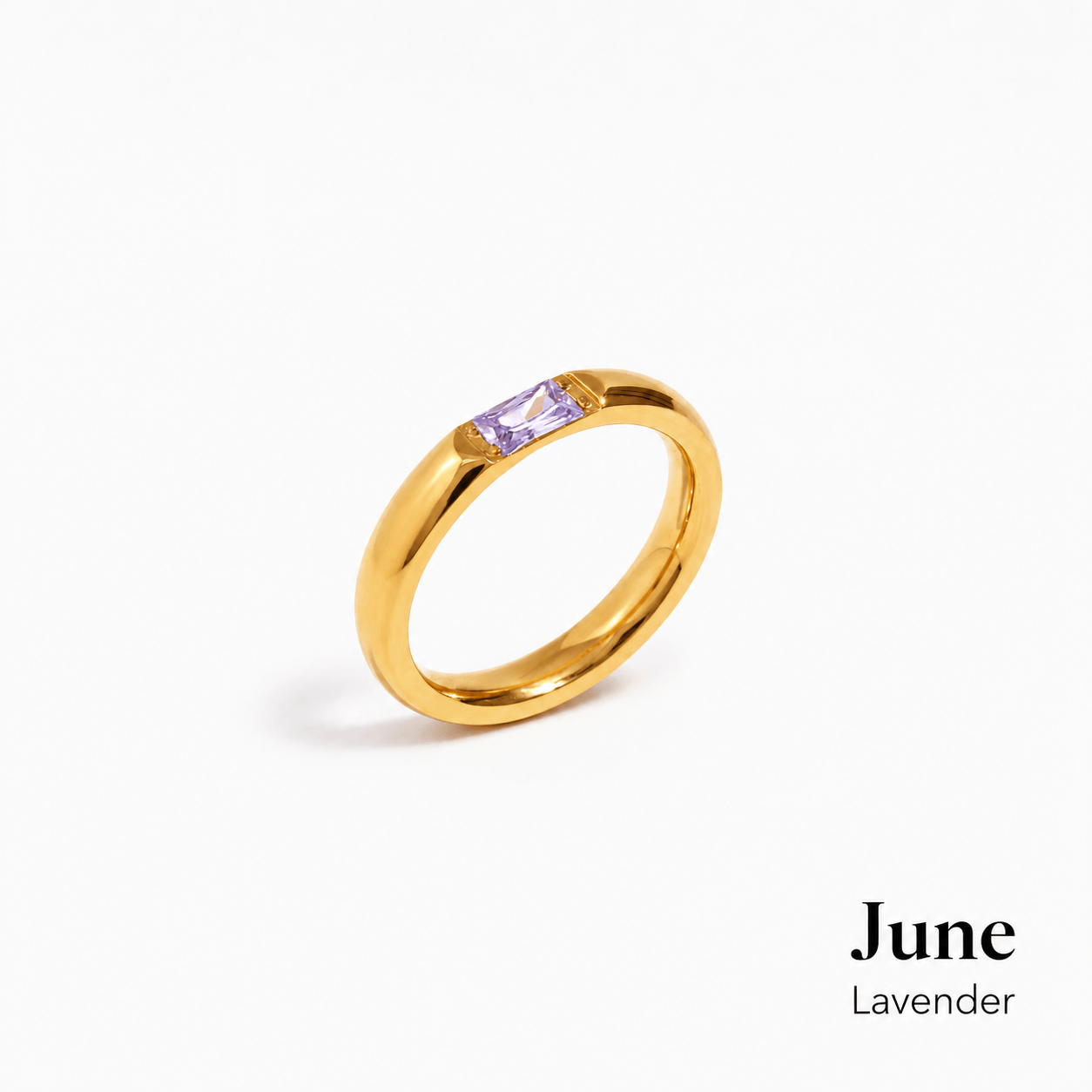 J'ador Paris Rings Lavender / 6 Birthstone Ring