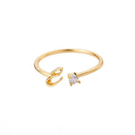 J'ador Paris Rings Diamond initial ring