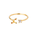 J'ador Paris Rings Diamond initial ring