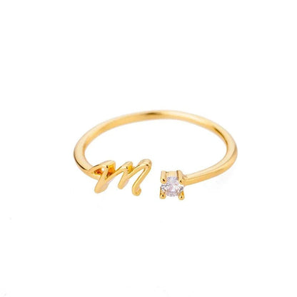 J'ador Paris Rings Diamond initial ring