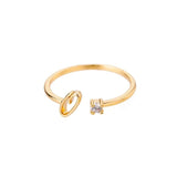 J'ador Paris Rings Diamond initial ring
