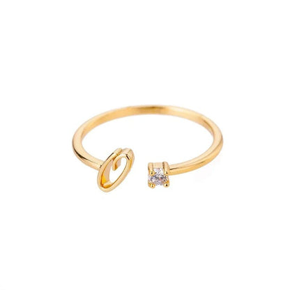 J'ador Paris Rings Diamond initial ring