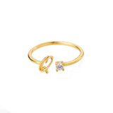 J'ador Paris Rings Diamond initial ring