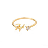J'ador Paris Rings Diamond initial ring