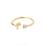 J'ador Paris Rings Diamond initial ring