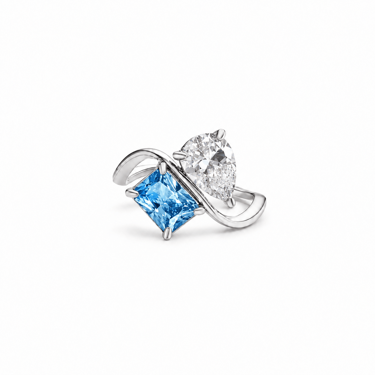 J'ador Paris Rings Silver / 6 Duo Birthstone Ring