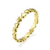 J'ador Paris Rings Gold / 6 Heart Love Ring